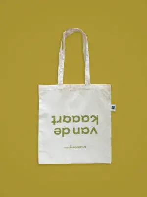 Katoenen tas Van de kaaart