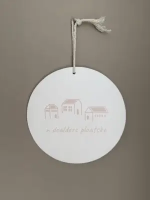 Tekstbord rond: Doalders Ploatske