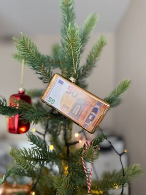 Kersthanger: 50 euro biljet