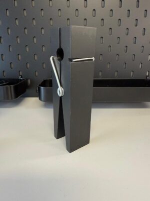 Houten decoratie clip zwart