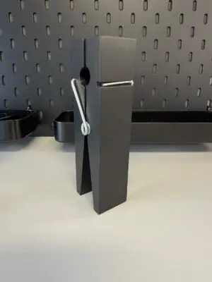 Houten decoratie clip zwart