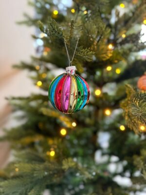 Kersthanger: Bal multicolor