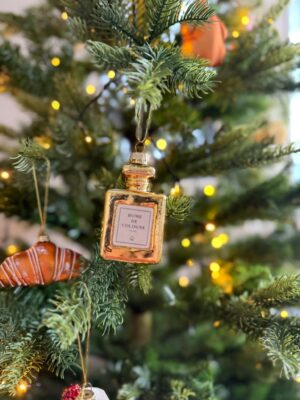 Kersthanger: Parfumfles