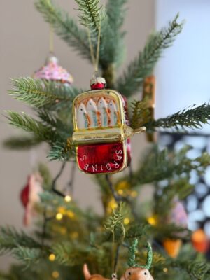 Kersthanger: Blik sardientjes